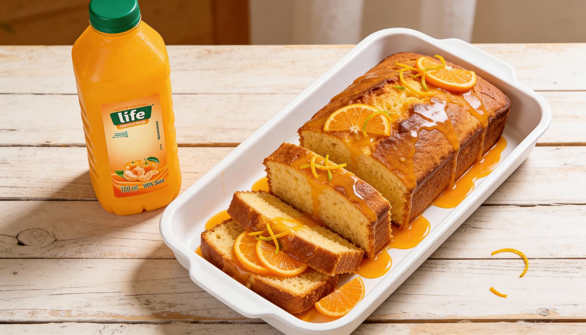 Bolo leve de tangerina Life