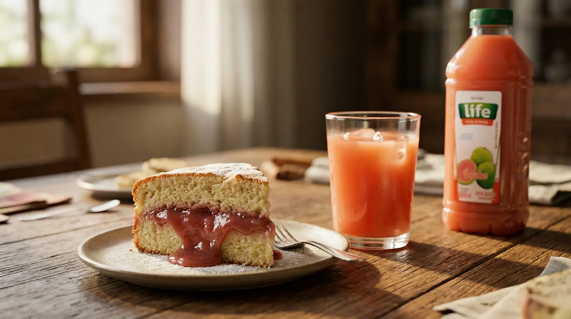 Bolo de goiaba cremoso